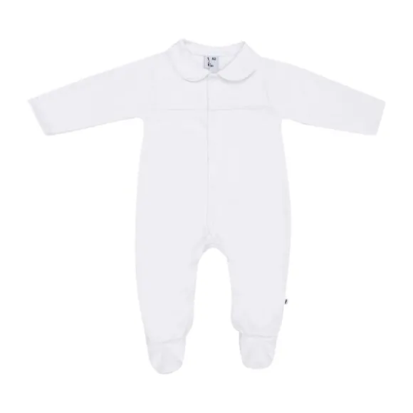 Klein Baby Jumpsuit Met Voetjes - Maat 50 - Baby Blue