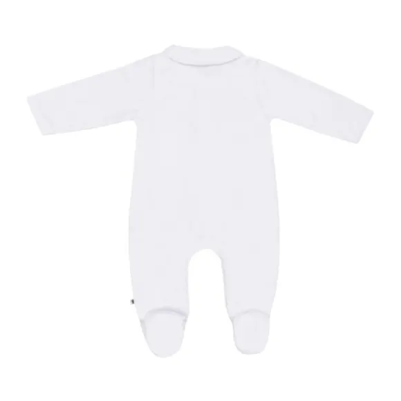 Klein Baby Jumpsuit Met Voetjes - Maat 50 - Baby Blue