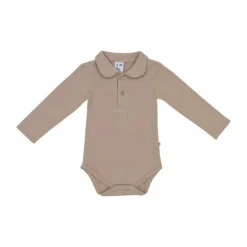 Klein Baby Polo Romper Rib - maat 50 - Filipe Beige
