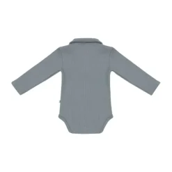 Klein Baby Polo Romper Rib - maat 50 - Stone Green