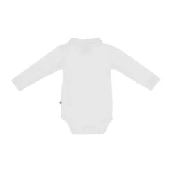 Klein Baby Polo Romper Rib - maat 50 - Natural White