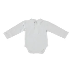 Klein Baby Romper Met Kraag - Lange Mouw - Off White