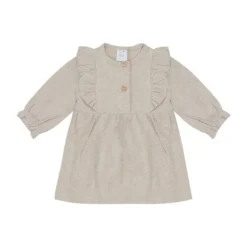 Klein Baby Ruffle Jurk - Mt. 50 - Beige Melange