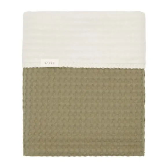 Koeka Amsterdam Wafel Ledikantdeken - Cotton Fleece - Natural
