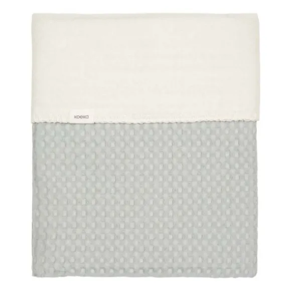 Koeka Amsterdam Wafel Ledikantdeken - Cotton Fleece - Natural