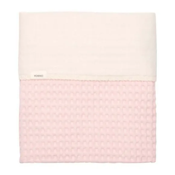 Koeka Amsterdam Wafel Ledikantdeken - Maat 100 x 150 - Cotton Fleece - Candy