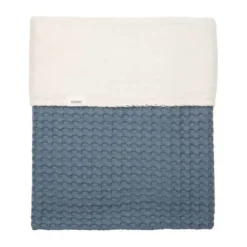 Koeka Amsterdam Wafel Wiegdeken - Maat 100 x 75 - Cotton Fleece - Bluestone