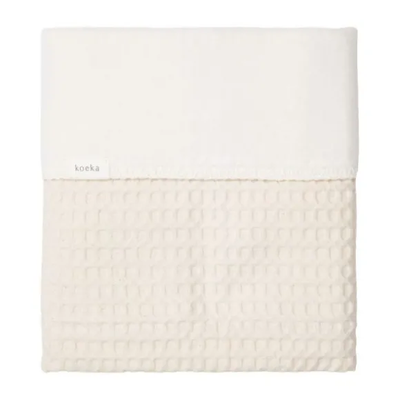 Koeka Amsterdam Wafel Wiegdeken - Cotton Fleece - Natural