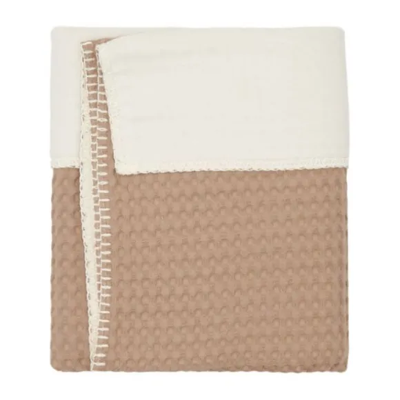 Koeka Amsterdam Wafel Wiegdeken - Cotton Fleece - Natural