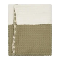 Koeka Amsterdam Wafel Wiegdeken - Cotton Fleece - Natural