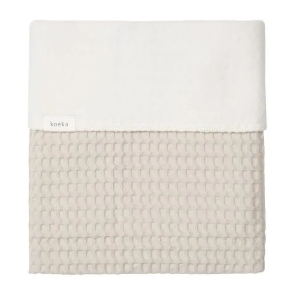 Koeka Amsterdam Wafel Wiegdeken - Cotton Fleece - Natural
