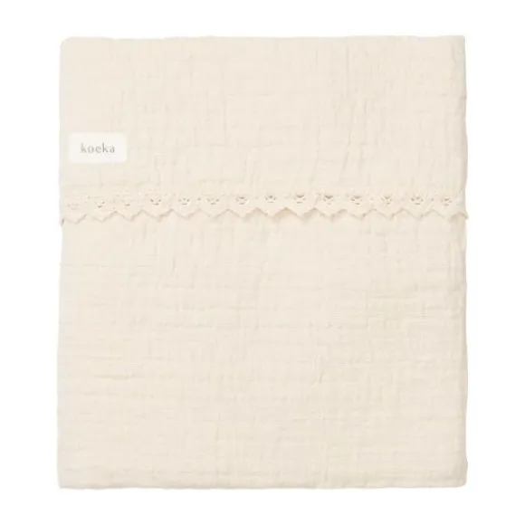 Koeka Elba Wiegdeken - Lace - Naturel