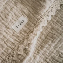 Koeka Elba Wiegdeken - Lace - Naturel