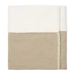 Koeka Malaga Wiegdeken - 100 x 75 - Cotton Fleece - Sage