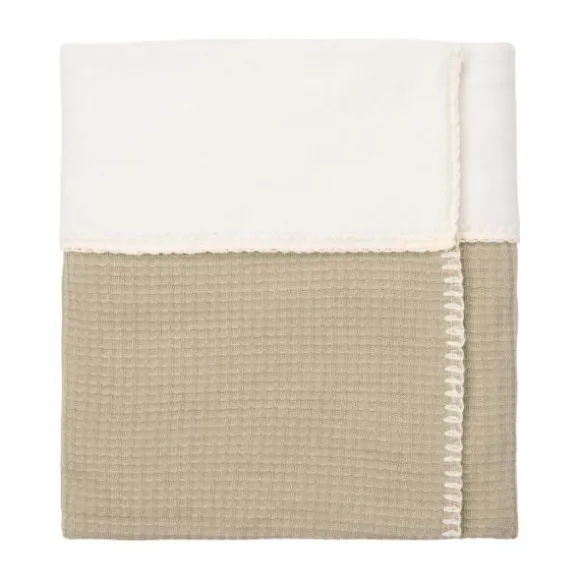 Koeka Malaga Wiegdeken - 100 x 75 - Cotton Fleece - Sage