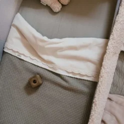 Koeka Malaga Wiegdeken - 100 x 75 - Cotton Fleece - Sage