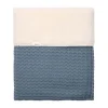 Koeka Oslo Ledikantdeken - Maat 100 x 150 - Wafel/Teddy - Bluestone