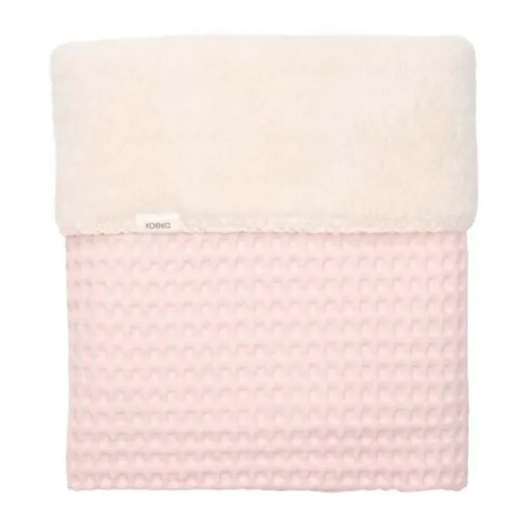 Koeka Oslo Ledikantdeken - Maat 100 x 150 - Wafel/Teddy - Candy