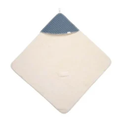 Koeka Oslo Omslagdoek - Maat 100 x 100 - Wafel/Teddy - Bluestone
