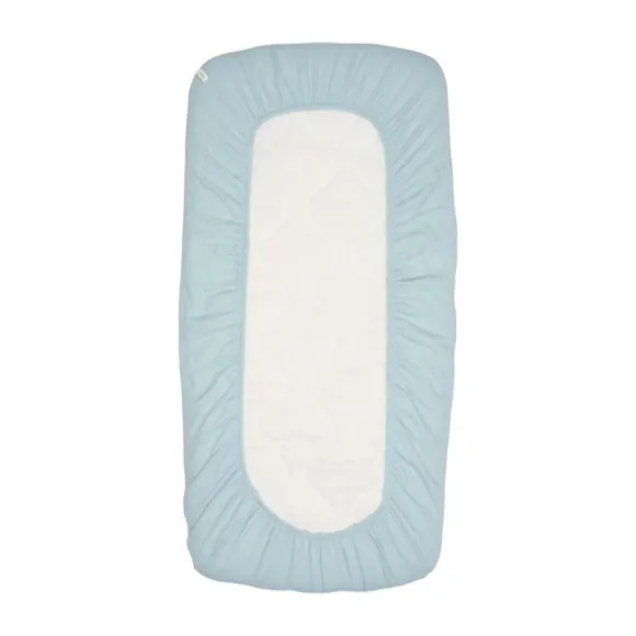 Koeka Wieg Laken & Hoeslaken Ruffle Combi Pack - Sky Onesize
