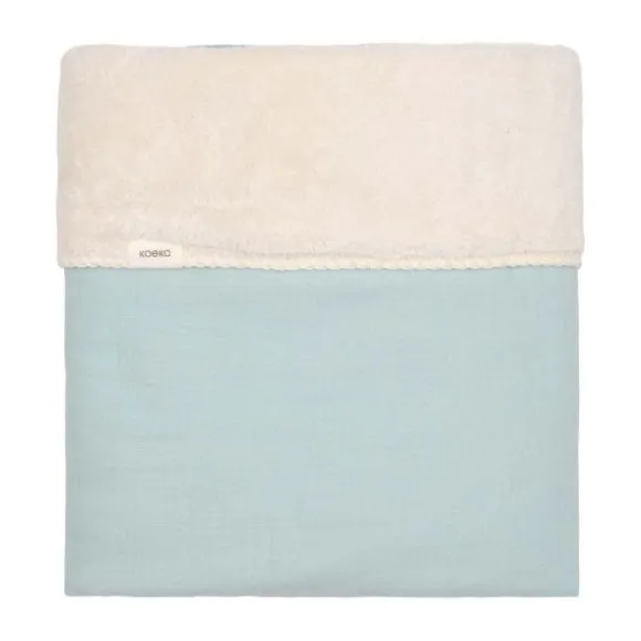 Koeka Wiegdeken Teddy - Faroo - Sky 75x100 cm