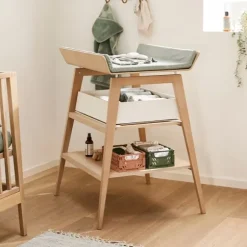 Leander Linea Aankleedkussenhoes - Cool Grey