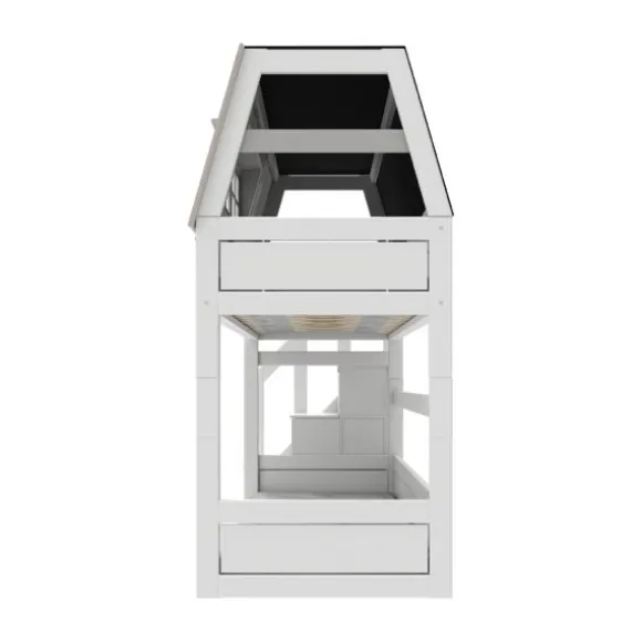 Life Time Laag Stapelbed My Hangout - White Wash - Luxe Lattenbodem