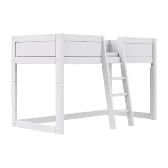 LIFETIME Bed Met Dakframe - 4-in-1 Bed - Premium Wit Gelakt