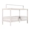 LIFETIME Bed Met Dakframe - 4-in-1 Bed - Premium Whitewash