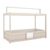 LIFETIME Kidsrooms 4 in 1 Bedcombinatie Met Dakinstructie Whitewash