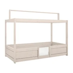 LIFETIME Kidsrooms 4 in 1 Bedcombinatie Met Dakinstructie Whitewash