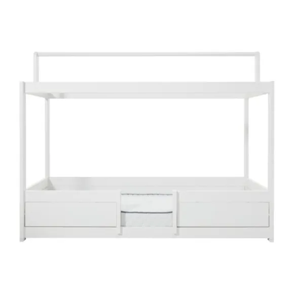 LIFETIME Kidsrooms 4 in 1 Bedcombinatie Met Dak Wit Gelakt