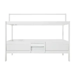 LIFETIME Kidsrooms 4 in 1 Bedcombinatie Met Dak Wit Gelakt