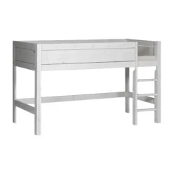 LIFETIME Kidsrooms Halfhoogslaper Rechte Trap Whitewash