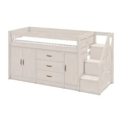 LIFETIME Kidsrooms Halfhoogslaper All-In-One Whitewash