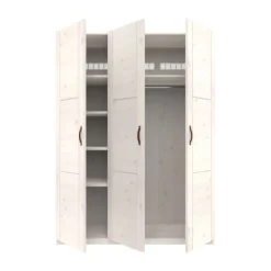 LIFETIME Kidsrooms Kledingkast 3-Deurs - White Wash