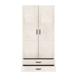 LIFETIME Kidsrooms Kledingkast 2-Deurs - 2 Laden - White Wash