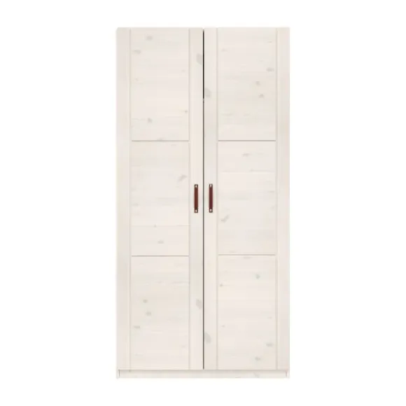 LIFETIME Kidsrooms Kledingkast 2-Deurs - Tussenwand - White Wash