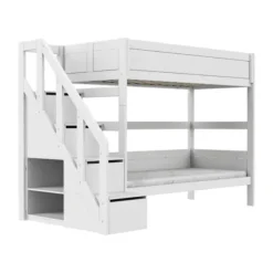 LIFETIME Kidsrooms Stapelbed met Trapkast – 90×200 cm – Premium Rolbodem