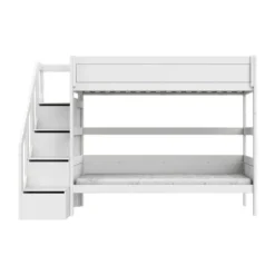 LIFETIME Kidsrooms Stapelbed met Trapkast – 90×200 cm – Premium Rolbodem