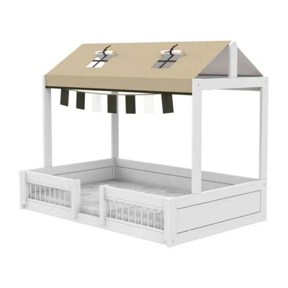 LIFETIME Montessori Hutbed - 120 x 200 cm - Wit
