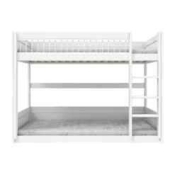 LifeTime Stapelbed – Laag – Rolbodem – Wit Gelakt