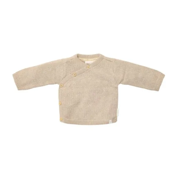 Little Dutch Gebreid Overslag Vestje - Maat 44 - Soft Beige Melee