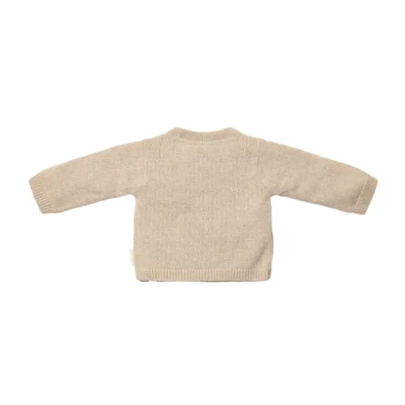 Little Dutch Gebreid Overslag Vestje - Maat 44 - Soft Beige Melee