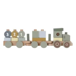 Little Dutch Little Farm Tractor Blokkentrein