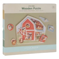 Little Dutch Little Farm Houten Puzzel
