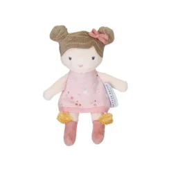 Little Dutch Little Pink Flowers Knuffelpop - Rosa - 10 cm