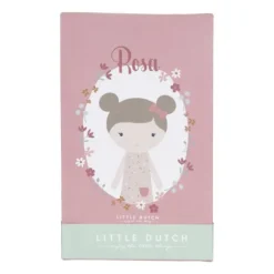 Little Dutch Little Pink Flowers Knuffelpop - Rosa - 50 cm
