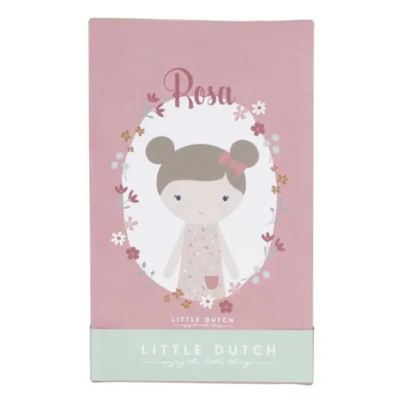 Little Dutch Little Pink Flowers Knuffelpop - Rosa - 50 cm