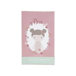 Little Dutch Little Pink Flowers Knuffelpop - Rosa - 50 cm